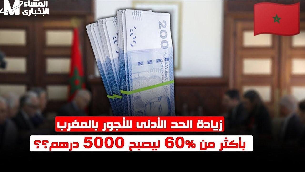 موعد رفع الحد الأدنى للأجور في المغرب 2025