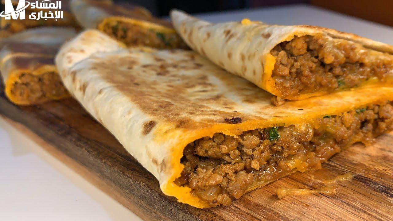 عمل تورتيلا اللحم