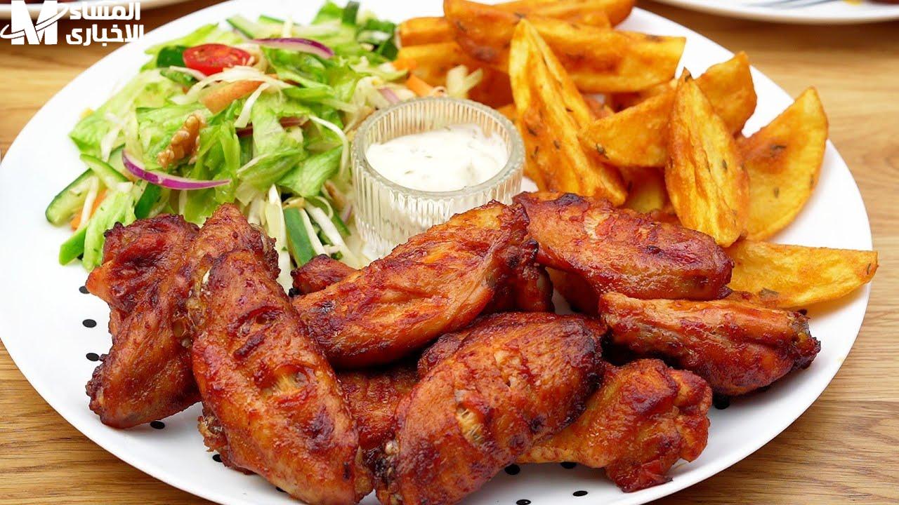 بطاطا مقلية مع الدجاج