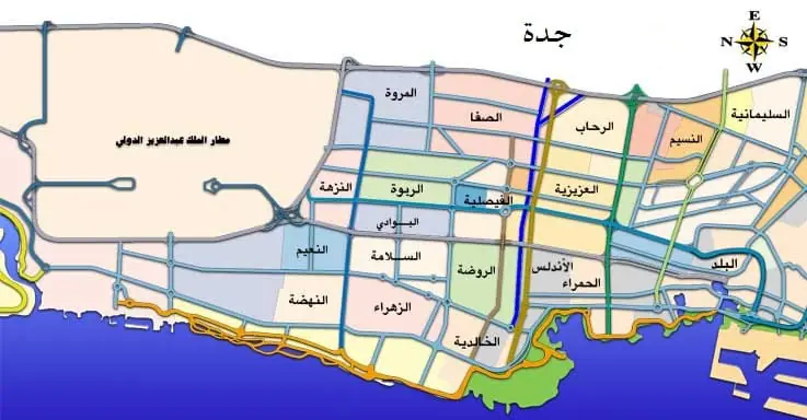 شوارع جدة مش سايبة.. خريطة أسماء الأحياء اللي عليها إزالة جدة 1446 خليك عارف