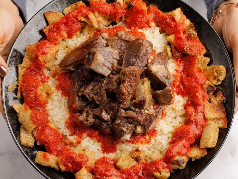 الأصيلة في طبق.. طريقة الفتة المصرية تراث منزلي