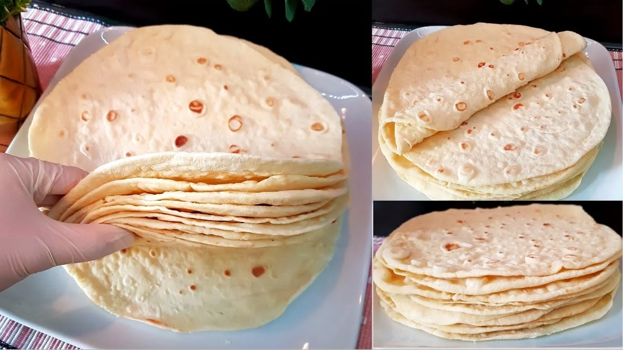 طريقة عمل خبز التورتيلا المكسيكي طعم يجنن