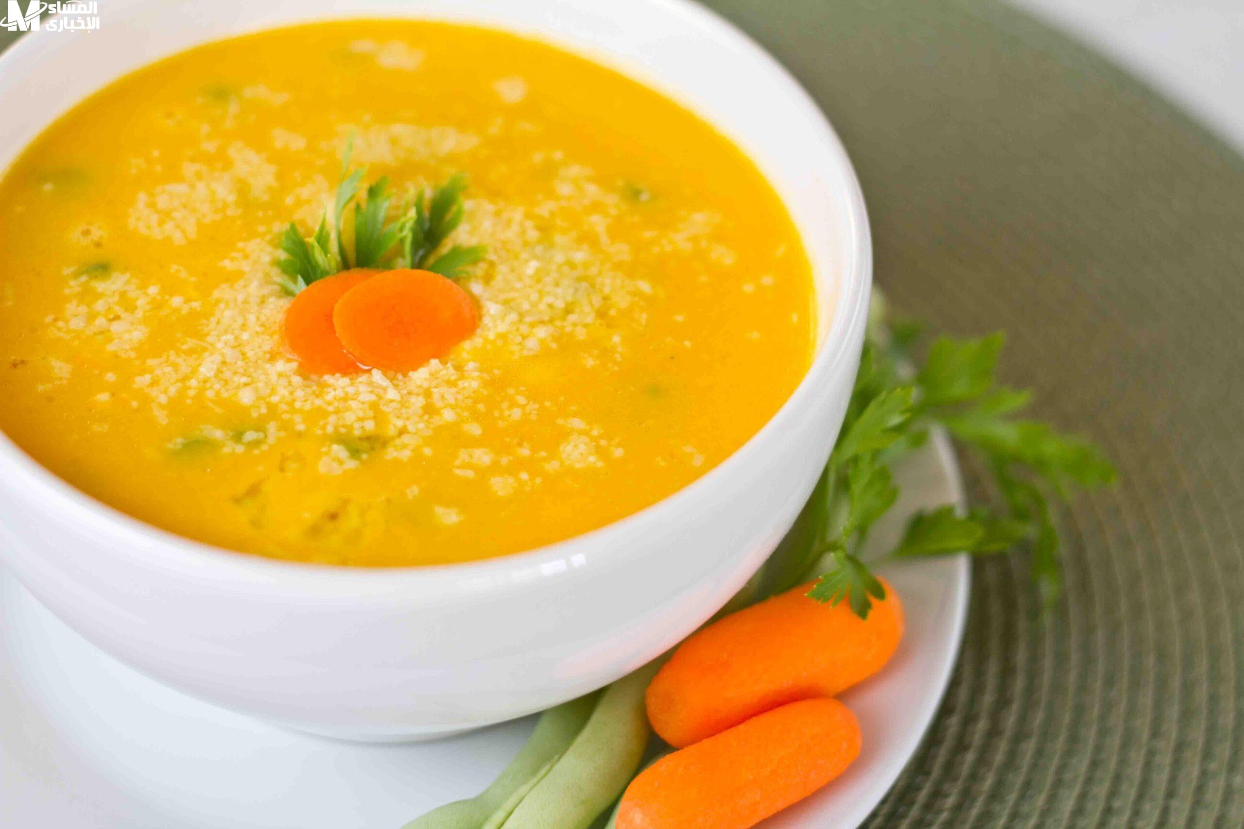 شوربة الجزر للنباتيين