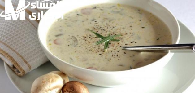 شوربة الكريمة بالفطر