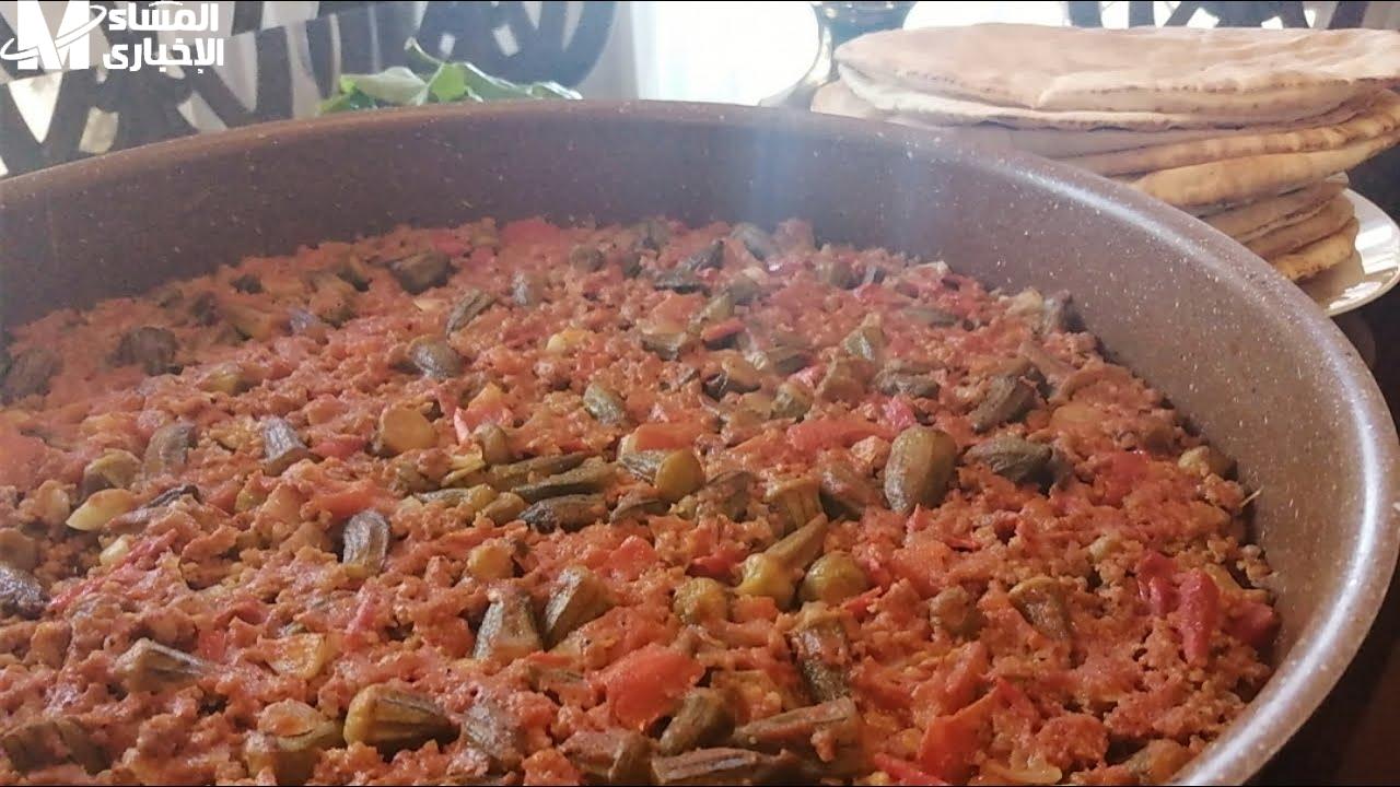 صينية البامية باللحم