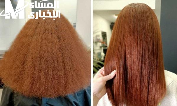 احصلي على نعومة الآن.. أقوى كيراتين طبيعي لفرد الشعر الخشن المجعد بدون مواد كيميائية نتيجة مذهلة