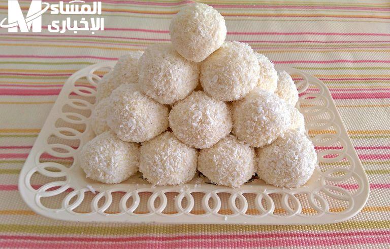 كرات جوز الهند بالبسكويت